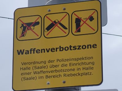 Waffenverbotszone Riebeckplatz | Foto: Andreas Rohrbach